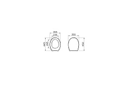 Сиденье для унитаза VitrA Universal 84-003-019 овальное белое дюропласт с микролифтом