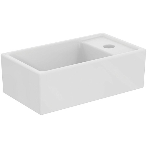 Ideal Standard i.life S Раковина 370х210xh120 мм, подвесная, с отв. под смес. справа, без перелива, без крепежа, цвет: белый глянец