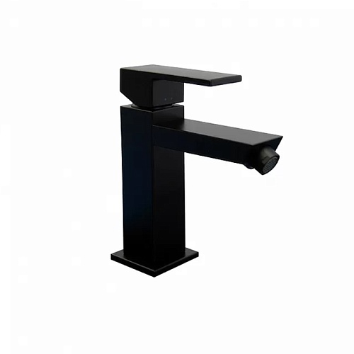 Kerama Marazzi Смеситель для биде FUTURA однорычажный с донным клапаном, цвет черный матовый