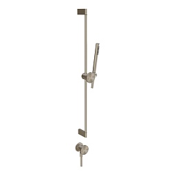 GESSI Origini Штанга в комплекте с душевой лейкой, шланг 1,50 м и вывод воды. в компл с отд вставкой, цвет: Finox Brushed Nickel