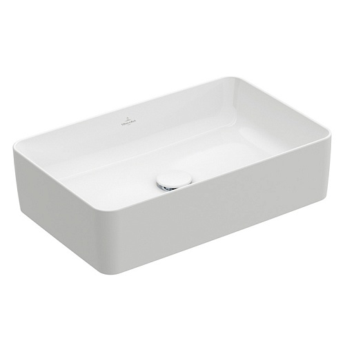 Villeroy&Boch Collaro Раковина накладная 560*360*145h, без отв. под смеситель, без перелива, TitanCeram, цвет альпийский белый