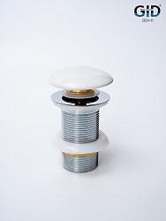 Донный клапан Gid без перелива Wh100 71101K белый 7x7x10