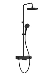 Душевая система VitrA Core Round A4730936EXP с термостатическим смесителем и ручным душем матовая черная