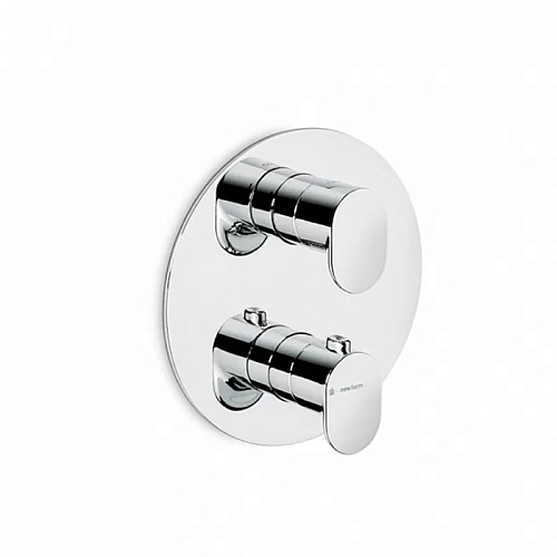 Kerama Marazzi Встраиваемый термостатический смеситель для душа OLE с регулировкой температуры, цвет хром