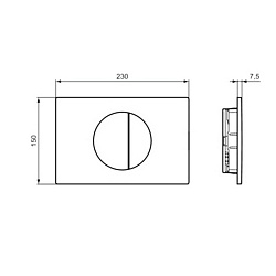 Ideal Standard Oleas M5 Механическая панель смыва, двойной смыв, цвет: Rose