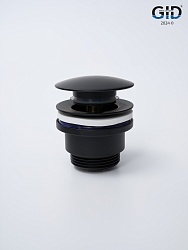 Донный клапан Gid универсальный G-59BM 76605K черный матовый 7x7x10