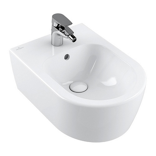 Villeroy&Boch Avento Биде подвесное 370*530*395, с 1 отв. под смеситель, цвет альпийский белый