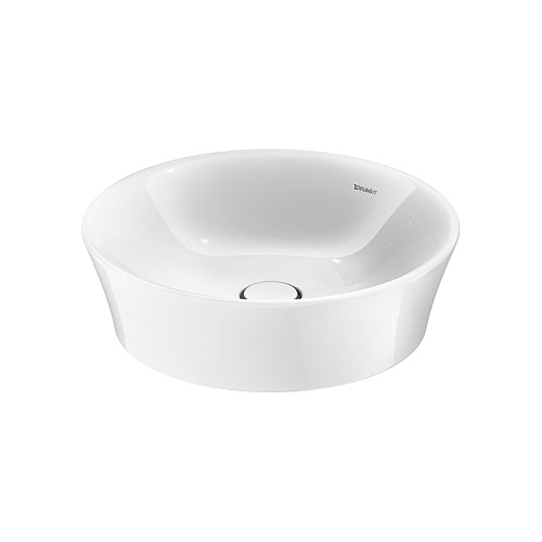 Duravit White Tulip Раковина накладная &Oslash;50см, без перелива, без отв., WonderGliss, цвет: белый