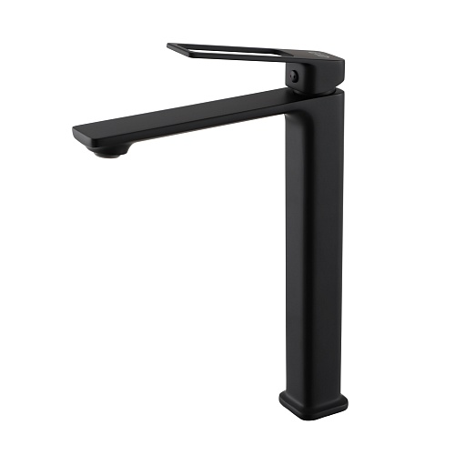 Смеситель высокий для раковины Gid Niagara L057-BM-D L057BMD черный матовый