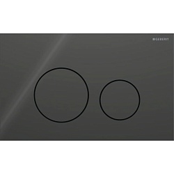 Geberit Sigma40 Клавиша для двойного смыва, круглая: Черный